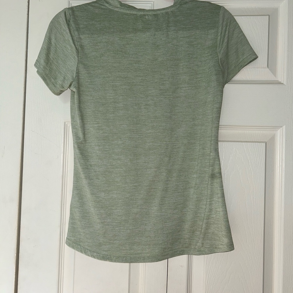Green Women's workout top